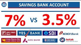 7 VS 35 Savings Bank Account Interest Rates [upl. by Eiramait]