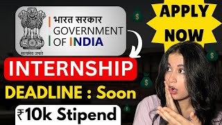 Earn ₹10k per month under GOVT of India Internship 🔥  Apply now [upl. by Lindo208]