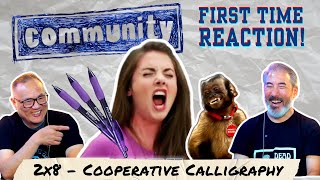 COMMUNITY  2x8 Cooperative Calligraphy 😂 reaction comedy community bottleepisode [upl. by Ahseik297]