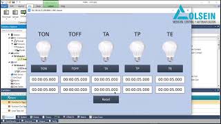 Implementación Temporizadores  PLC Unilogic Studio UniStream Unitronics  Colsein SAS [upl. by Ardeen]