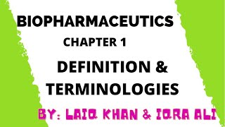 BIOPHARMACEUTICS CHAPTER NO 1 MCQs  Exams [upl. by Josefa]