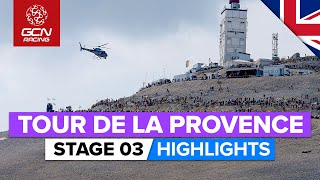 Tour de la Provence 2020 Stage 3 HIGHLIGHTS  Mont Ventoux Chalet Reynard Summit Finish [upl. by Burkhart50]