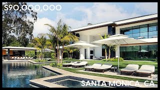 90000000 LUXURY REAL ESTATE TOUR  SANTA MONICA CA [upl. by Kerk84]