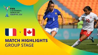 France v Canada  FIFA U20 Womens World Cup Colombia 2024  Match Highlights [upl. by Ceciley]