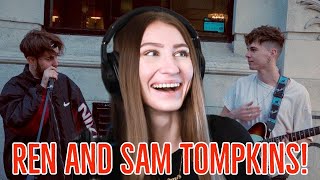 Ren x Sam Tompkins quotBlind Eyedquot REACTION CONGRATS ON 1 MILLION SUBS [upl. by Nuahsyar]