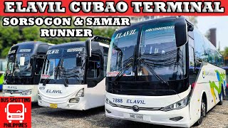 SORSOGON amp SAMAR RUNNER  ELAVIL TOURS PHILS CUBAO TERMINAL [upl. by Annaierb]