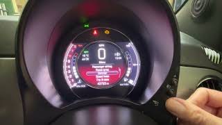 Fiat 500 TPMS Warning Light Reset Digital Dashboard [upl. by Serge114]