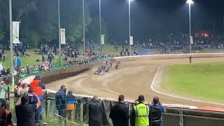 Speedway Teterow Auerhahnpokal 2024 Final Sturz Crash Michael Härtel [upl. by Kinsman761]