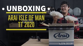 unboxing arai rx7x IOM TT 2020 [upl. by Theola810]