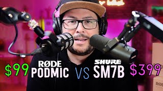 Rode Podmic vs Shure SM7b which sounds better [upl. by Gamin]