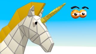 CUBE BUILDER for KIDS HD  Build a Unicorn for Children  AApV [upl. by Lewison]