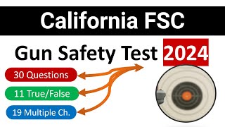 California FSC Gun Safety Practice Test 2024 california gunsafety [upl. by Egrog]