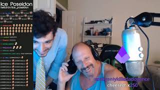 Ice Poseidon Dad Reveal  SELLOUT STREAM Highlights with Chat Part 1 [upl. by Tila]