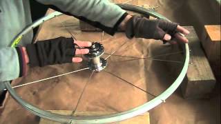 Fixie Wheel Build Spoke Lacing 1 [upl. by Ardnaek31]