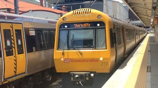 Shorncliffe SMU210 Departing South Brisbane Train Station Platform 2 [upl. by Jessie]