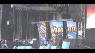 Sabaton  Ghost Division  Gott mit uns live  Iron Maiden Open Air Oberhausen 06072013 [upl. by Egroej]