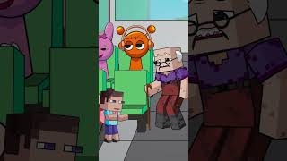 Little Steve Help The Old Man On Bus And A Lesson For Heartless Mom  Minecraft Animation Story [upl. by Bugbee]