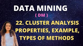 22 Cluster Analysis  Properties Categories Of Methods DM [upl. by Hubing]