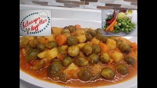 Zeytinyağlı Brüksel Lahanası Yemeği Tarifi  Bitmeyen Lezzetler [upl. by Elise811]