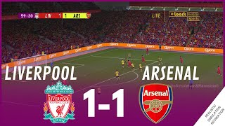 Liverpool vs Arsenal 11 MATCH HIGHLIGHTS • Video Game Simulation amp Recreation [upl. by Enivid232]