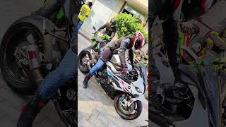 BMW Exhaust Flame 🔥 Thrower 😯bmw bike exhaust [upl. by Crescint]