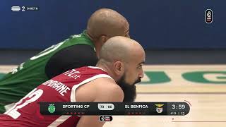 Sporting CP  SL Benfica 4ºP e prolongamento  8ª jornada da Liga Basquetebol 2324 [upl. by Bridgid]