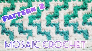 Mosaic Crochet Along CAL Pattern 2 [upl. by Deutsch]