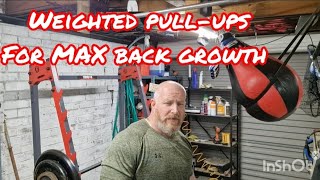 Weighted PullupsChins Build Muscle Without Steroids Old School  Exercise  3  WEEK 11 [upl. by Welch768]