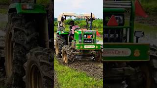 John Deere 5050D 4wd full power in the mud viralvideotractortrendingshortsjohndeere [upl. by Lorelle978]