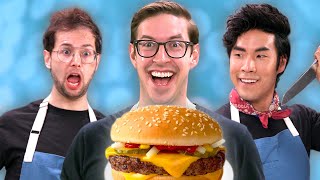 The Try Guys Make Burgers Without A Recipe [upl. by Ennoira465]