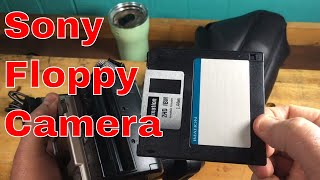 Sony FD Mavica MVCFD97 floppy disc digital camera demo [upl. by Hsirehc]