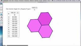 Tessellations 2 Regular Polygon Construction [upl. by Eerized]