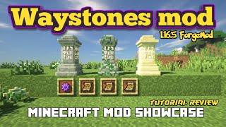 Minecraft 1181  Waystones Mod [upl. by Sorensen657]