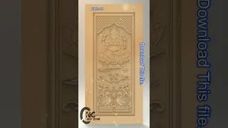 3d Door design ।। artcam 3d design free download ।। artcam 3D relief free download door shorts [upl. by Holleran]