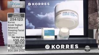 Korres Greek Yoghurt Advanced Sleeping Facial [upl. by Sucram172]