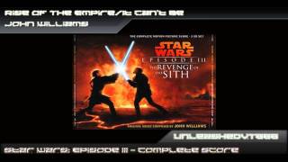 Star Wars Episode III OST  Rise Of The EmpireIt Cant Be [upl. by Hiro]