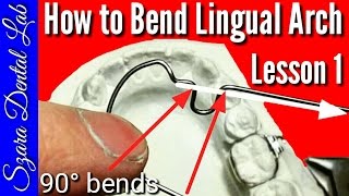 Wire Bending Lesson Lingual Arch 1 [upl. by Enriqueta960]