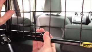 Wiremesh Car Dog Guard Fitting video no links [upl. by Omland]