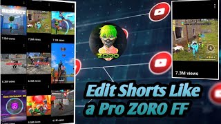 How to edit Shorts like Pro Editors in Capcut😱 Full High Quality Tutorial 🔥Like ZORO FF [upl. by Ayotal]