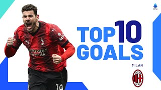 The best goals of every team Milan  Top 10 Goals  Serie A 202324 [upl. by Nathanial]