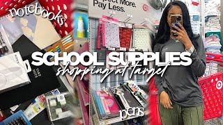 Back To School Supplies Shopping Vlog at Target 2024  sophomore year [upl. by Inaboy]