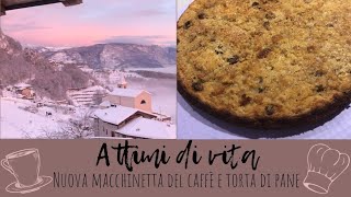 Torta di pane raffermo 🥮 Ricetta semplice veloce e salva sprechi  Nuova macchinetta del caffè ☕ [upl. by Ydnys]