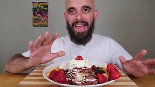 Dessert Mukbang  Lobster Tail Pastry Eclair Canoli Strawberries Mango [upl. by Ziana]