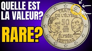 QUELLE est la VALEUR dune 2 EURO FRANCE 2013 Le Traité de lElysée [upl. by Trimmer]