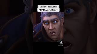 Khadgar’s death 😢 worldofwarcraft khadgar gaming games mmo mmorpg dalaran [upl. by Rayham]