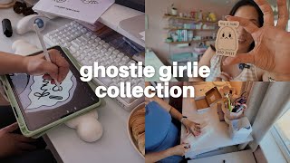 studio vlog 007  ghostie girlie collection launching a digital coloring book and making mistakes [upl. by Nybbor]