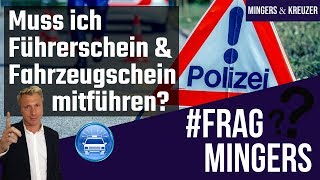 Muss ich Führerschein und Fahrzeugschein mitführen  FragMingers [upl. by Roseanne]