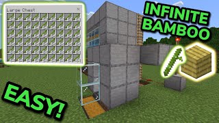 NEW BEST 121 BAMBOO FARM TUTORIAL in Minecraft Bedrock MCPEXboxPSSwitchPC [upl. by Nibram810]