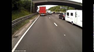 YG14 SWW  Idiot with a caravan  M62 Westbound [upl. by Malkin858]