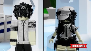 couple emo outfit brookhaven boy x girl [upl. by Giarg]